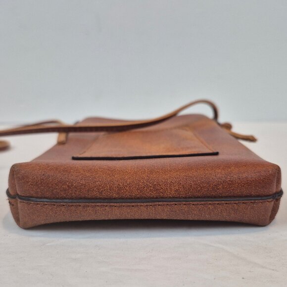 MW Most Wanted Rustic Leather Crossbody Southwestern Etched Design Made in USA - Picture 8 of 16